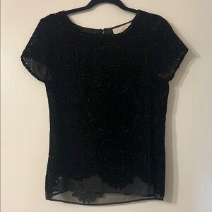 Elegant Black Lace Women's Top